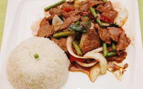 Oksekød i rød karry