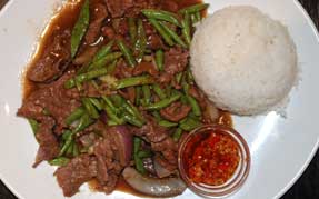 Oksefilet i østerssauce